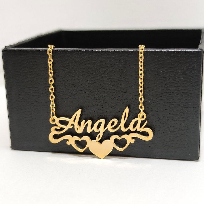 Bottom Line Heart Name Necklace