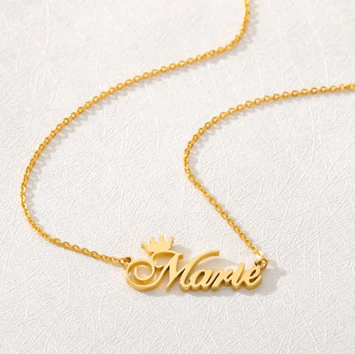 Crown Name Necklace